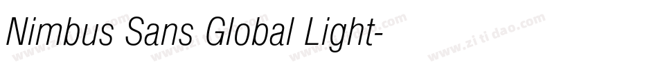 Nimbus Sans Global Light字体转换
